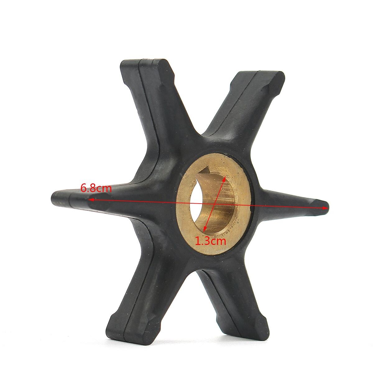 6.8cm Diameter For Johnson Evinrude Water Pump Impeller 10/15/18/20/25HP Outboard Motor 375638 Rubber Water Pump Impeller
