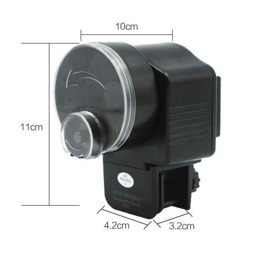 Smart Automatic Fish Feeder Aquarium Feeder Fish Tank Auto Feeding Dispenser with LCD Indicates Timer Aquarium Accessories: 1