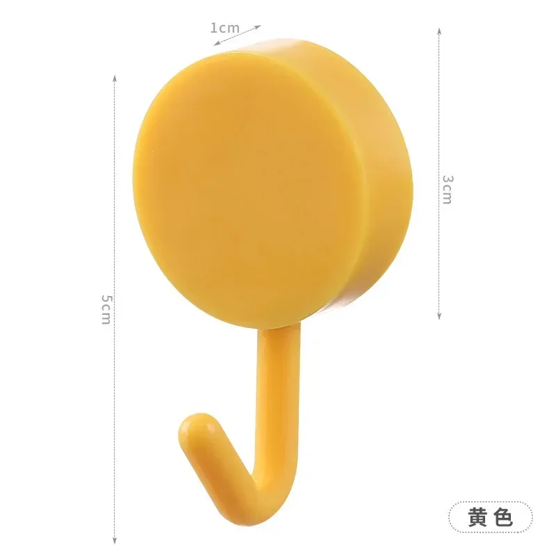 Gancho de plástico para colgar en la pared, utensilio decorativo para cocina, estilo Simple, , sin agujeros