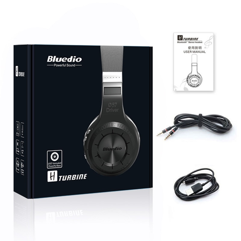 Bluedio HT Draadloze Bluetooth Hoofdtelefoon BT 5.0 Versie Stereo Bluetooth Headset ingebouwde Microfoon voor gesprekken en muziek Oortelefoons