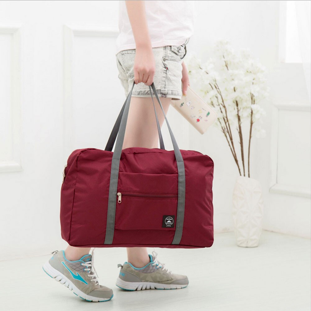 Casual Reisetaschen Kleidung Gepäck Lagerung Organizer Sammlung Beutel Fällen Zubehör Liefert Getriebe Artikel Zeug Fall duffle tasche: Wine