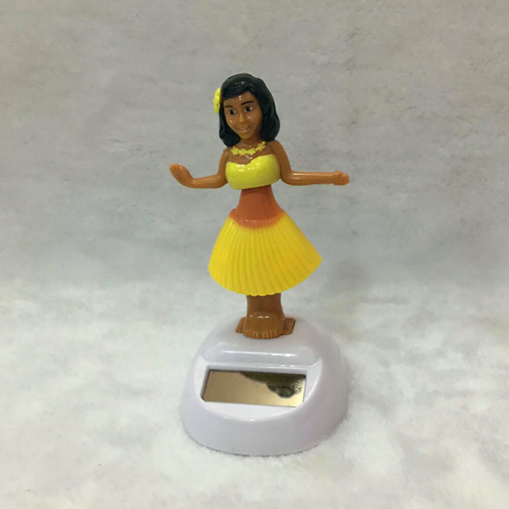 Ozdoba samochodu dekoracje samochodowe taniec Hula dziewczyna wahadłowy bobble zabawki prezenty wnętrze auta Dom dekoracje akcesoria dziewczęce słoneczne: żółty