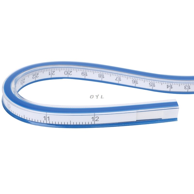 Flexible curva gobernante de redacción herramienta de dibujo de vinilo de plástico 30cm 40cm 50cm 60cm