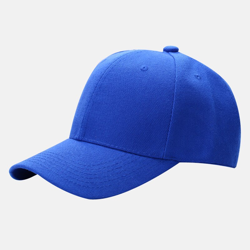 Verstelbare Sport Caps Vrouwen Mannen Hoed Gebogen Zonneklep Licht Boord Effen Kleur Baseball Outdoor In Zomer: Royal Blue