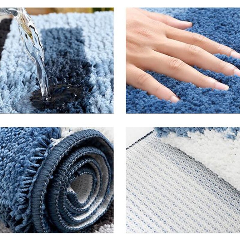 Eenvoudige Geometrische Patroon Tapijt Dikke Massaal Deur Matten Thuis Slaapkamer Badkamer Tapijt Absorberend Antislip Deurmat Keuken Vloermat