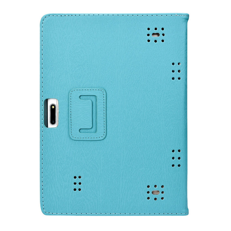Flip Tablet Case 10.1 inch Leather Protector Stand Cover Case Universal Folio PC PU Smart Cases for 10 10.1 Tablets: blue