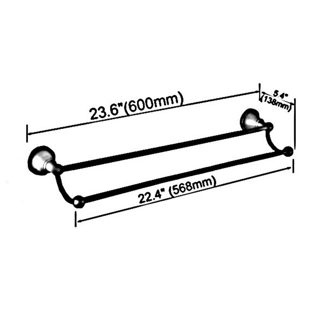 Antique Brass Wall Mounted Double Towel Rail Holder Rack Bathroom Accessories Towel bar Towel holder tba077