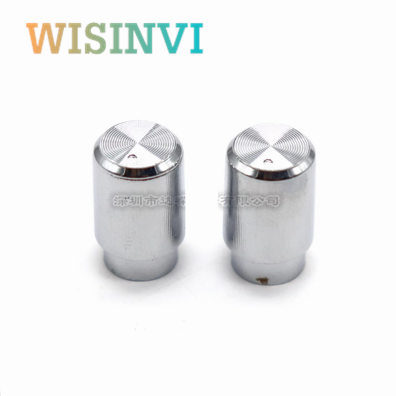 10 Stuks Plastic Bloem Schacht Knop Diameter 10Mm Hoogte 15Mm Encoderknop Tandwielvormig Binnengat 6Mm: Zilver