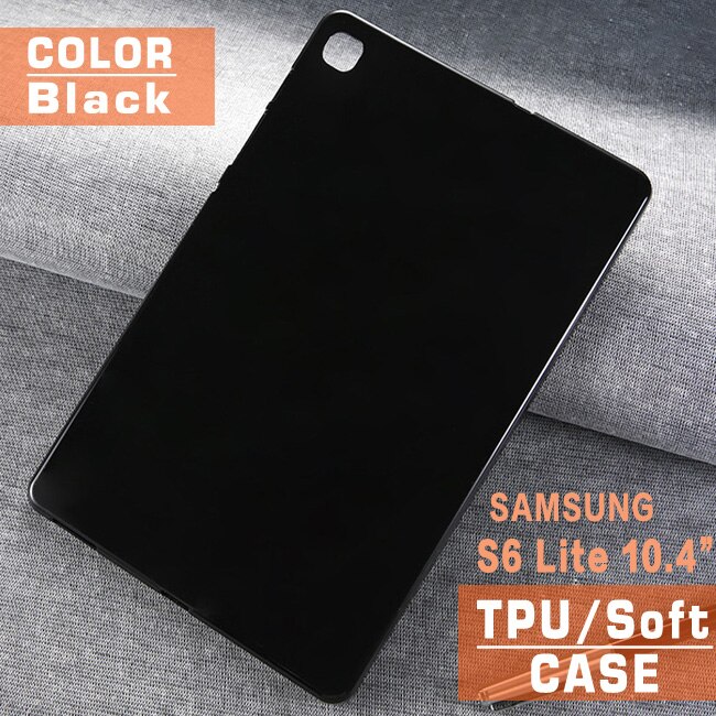 Voor samsung tab  s6 lite 10.4 inch screenprotector voor galaxy tab  s6 lite 10.4 sm-p610 p615 gehard glas guard flim: Zwart