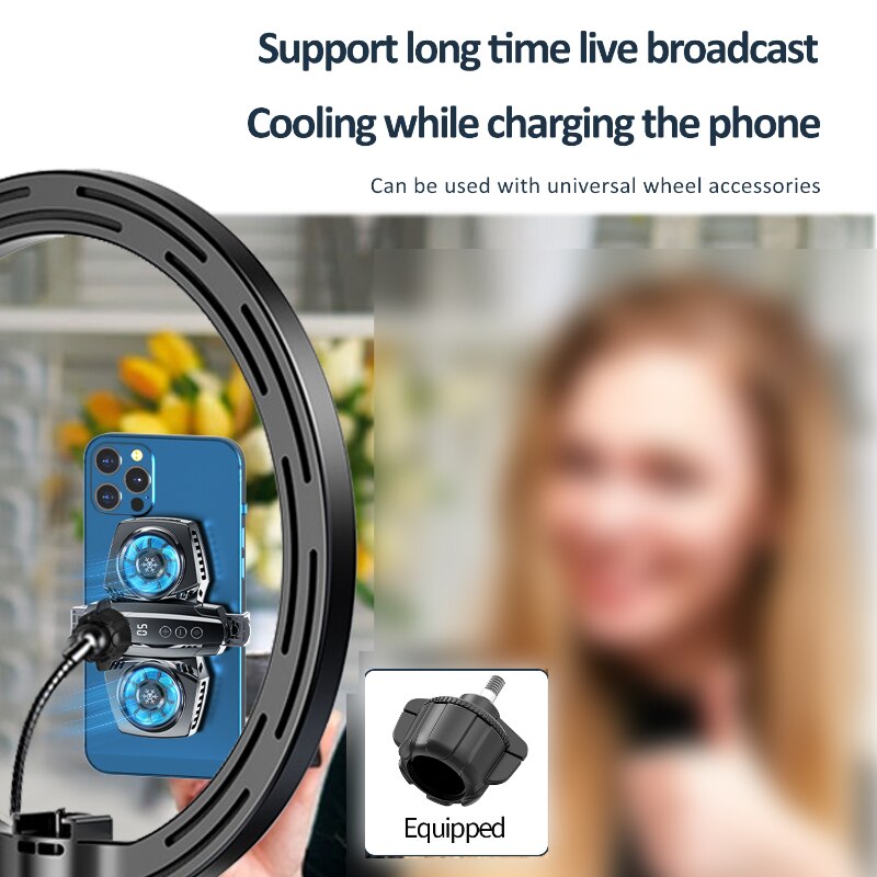 Kurioll podwójny wentylator chłodzący telefon komórkowy Cooler do przenośnego przenośnego chłodnicy do Xiaomi 11 Huawei iPhone 12 Samsung Gamepad Radiator