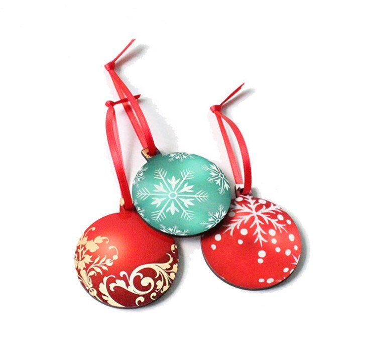 50 Stks/partij Sublimatie Lege Kerst Decoratie Hanger Mdf Dubbelzijdig Afdrukken Diy Warmte-overdracht Afdrukken: 8DT-004-D 58x50x3mm