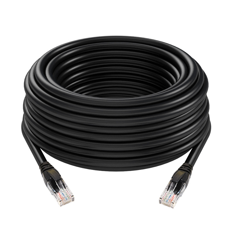 0.5/1/2/3/5/10/15/20/30/50M Cat6 Ethernet-kabel RJ45 UTP 1000Mbps Netwerkkabel LAN-draad Internet Lead Cord Router Computerkabel: Donkergrijs / 100m