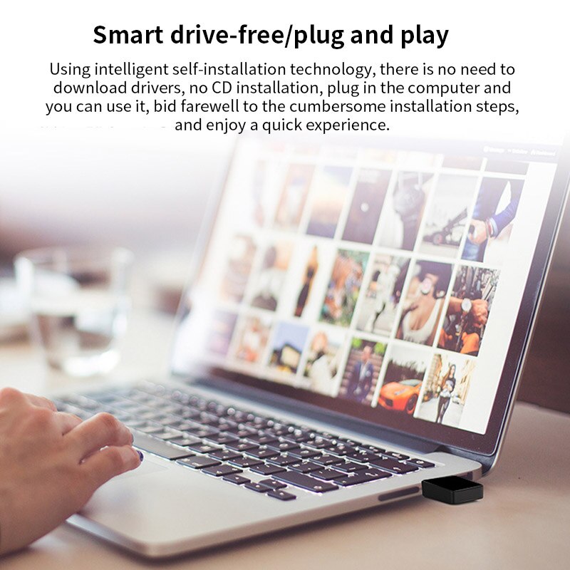 Mini 5G Driverless Wifi Adapter 600Mbps USB Wireless Network Card Adapter Driverless Wireless Receiver Network Card