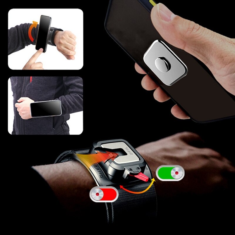 Um 360 grad drehbare handyhülle zum laufen, sporttasche, abnehmbare tasche zum klettern, radfahren, joggen, fitnessstudio, handytasche, handgelenktasche