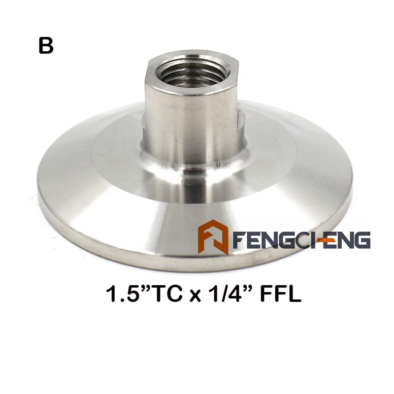 1.5 "tri clamp  x 1/4 " flare montering sanitær 304 rustfrit bryggeri hardware hjemmebrygget fittings