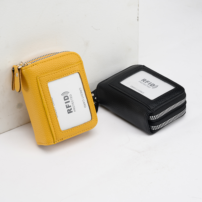 RFID odporne na rozmagnesowanie etui na karty organowe transgraniczne, gorąco sprzedające się wielofunkcyjne etui na karty zabezpieczenie przed kradzieżą etui na karty podwójny zamek błyskawiczny