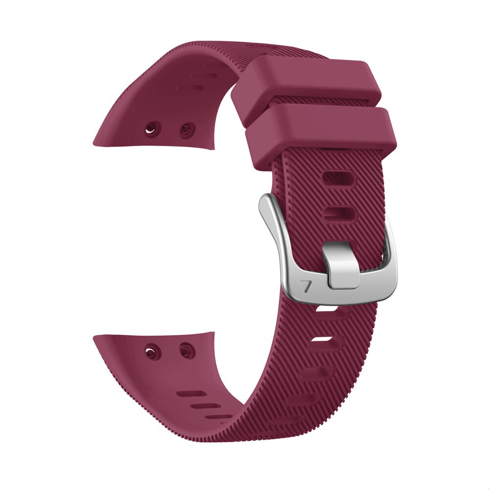 Silikon dla Garmin Forerunner 45 S moda zespoły sport bransoletka zamienna watchband dla Garmin Forerunner 45 smart watchstrap: Red wine / For forerunner 45