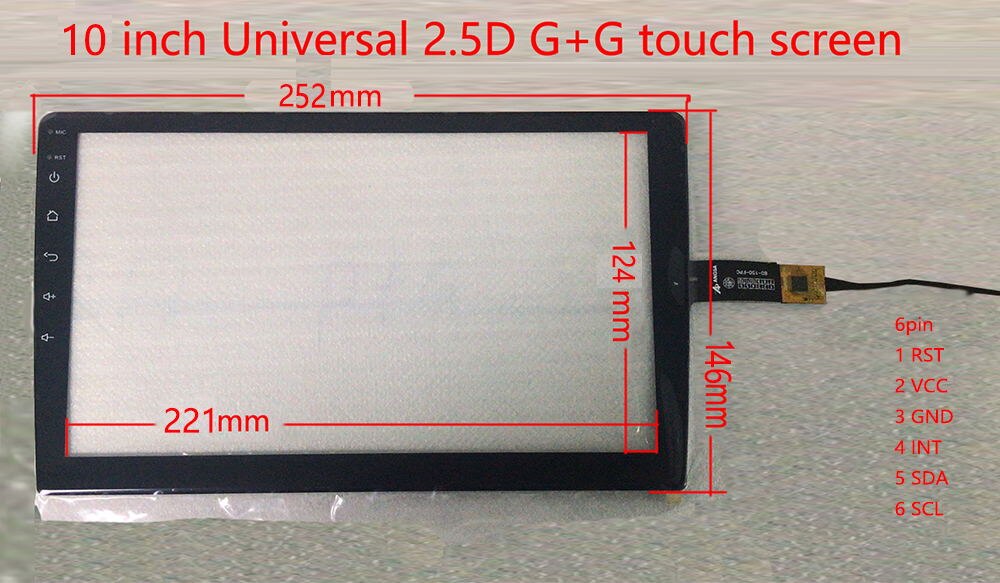 9 Inch/10.1Inch/10.2Inch Auto Navigatie Touch Screen 2.5D Hard Glas Screen 251 *