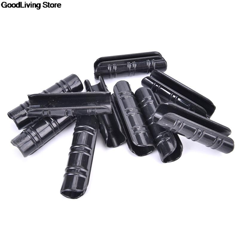 Serre-joint en plastique pour tube PVC, 10 pièces, noir