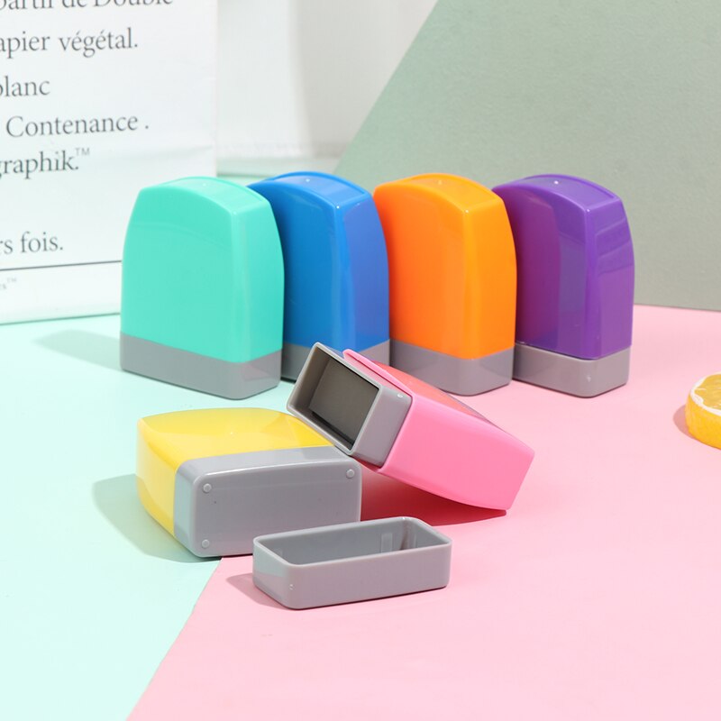 Farve baby navn stempel legetøj til børn navn studietøj kapitel 33*13mm ~