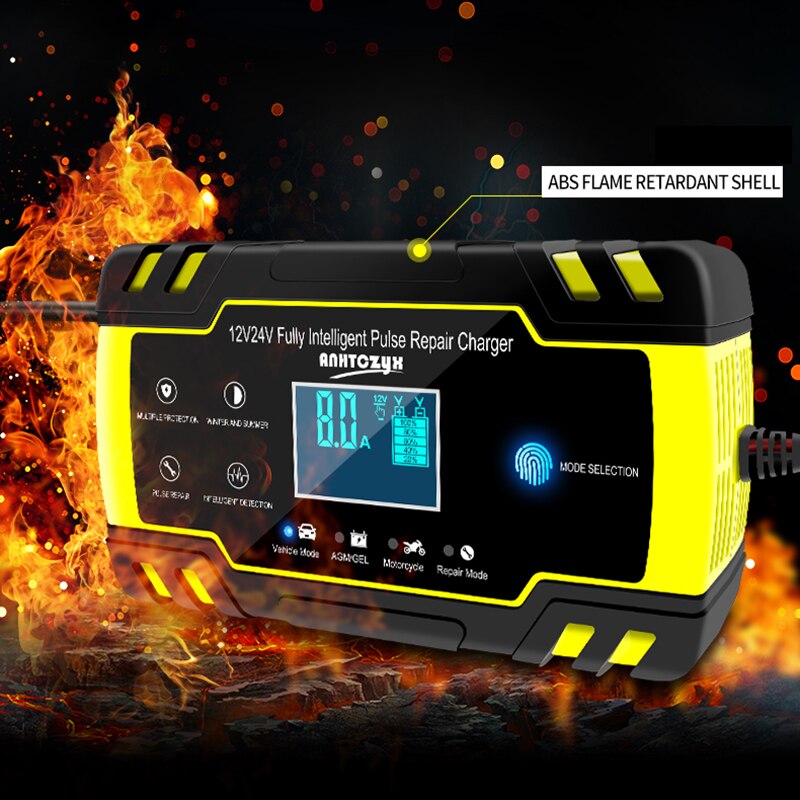 Chargeur de batterie de voiture type de réparation de batterie de moto chargeur de batterie de voiture entièrement automatique charge batterie offre spéciale