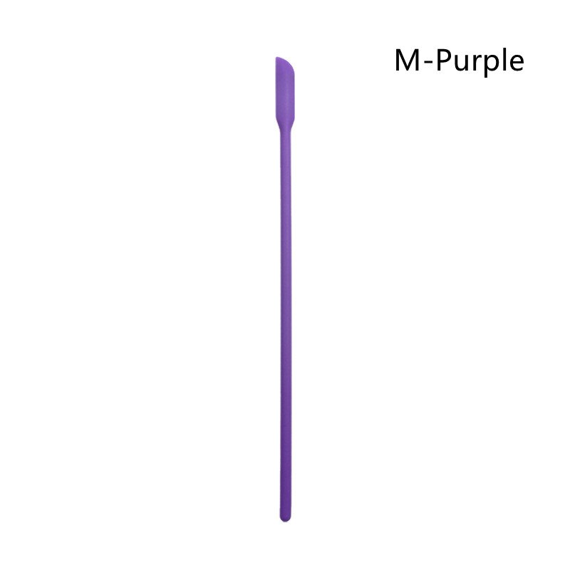 Mini spatule à pointe grattoir pour bouteille de maquillage, pour gâteau au beurre, Surface lisse, outil de cuisson, cuillère à mélanger le miel, 1 pièce: M-Purple