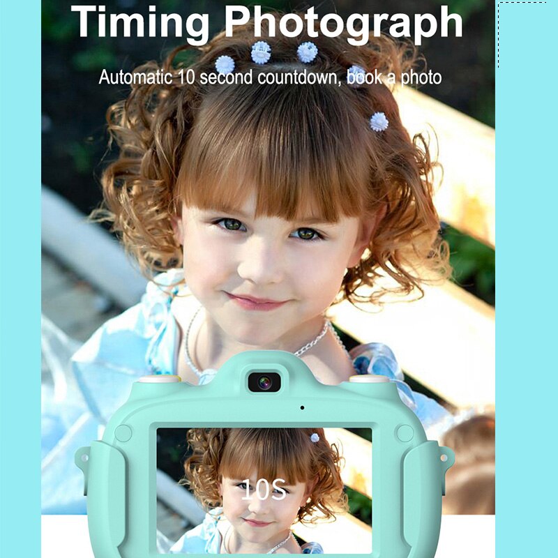 Caméra pour enfants 3.0 pouces écran HD 1080P multi-style photographie prend en charge 28 pays dans diverses langues et jeux