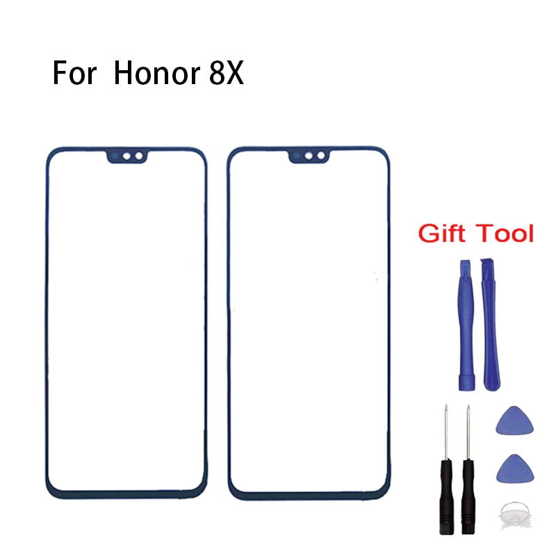 6.5 "Huawei Honor para 8X JSN-L22/L23/L42/AL00 Touch Screen Painel de Digitador de Vidro Sensor Touchpad peças De Reposição Do Painel de Vidro frontal