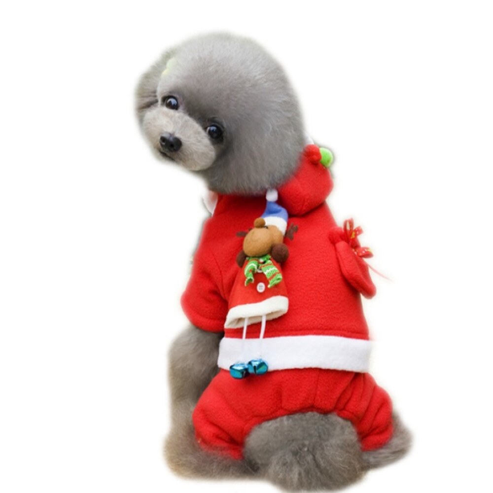 Kerstkleding voor huisdieren, honden, katten, puppy's, hoodies, jassen, wintertrui, hondenoutfits, jassen, kleding voor huisdieren met vier poten, kerstmanpak
