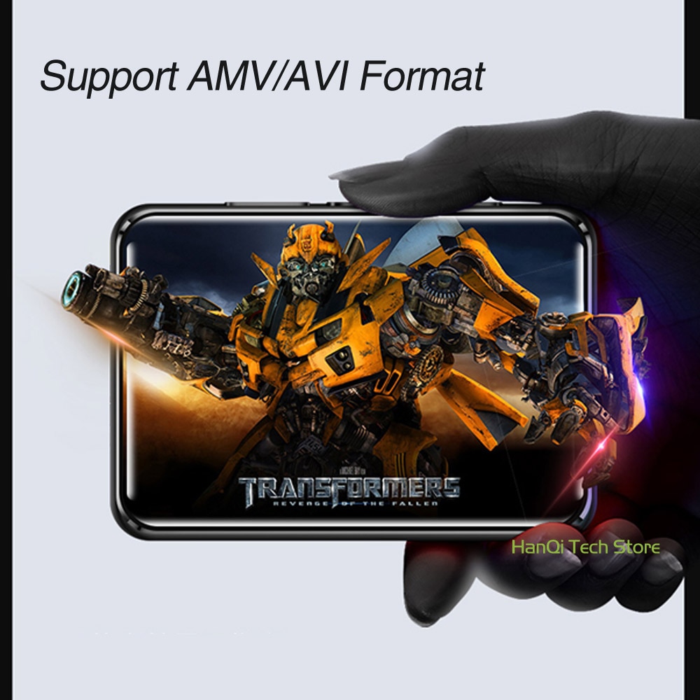 Benjie X5 Full Touch Screen Bluetooth MP3 Player 8GB 16GB Portable Music Player With Built-in Speaker FM Radio Recorder E-book