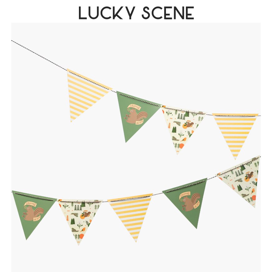Paper Banner Flags Bunting Birthday Event Festival Party Celebration, Decorations S00451