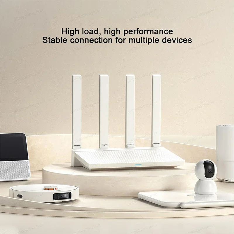 XIAOMI MIJIA Router AX3000T，2.4GHz 5GHz WiFi 6，Dual WAN Port Access LAN LED NFC Connect，Home Office Gaming，Support MIHOME APP