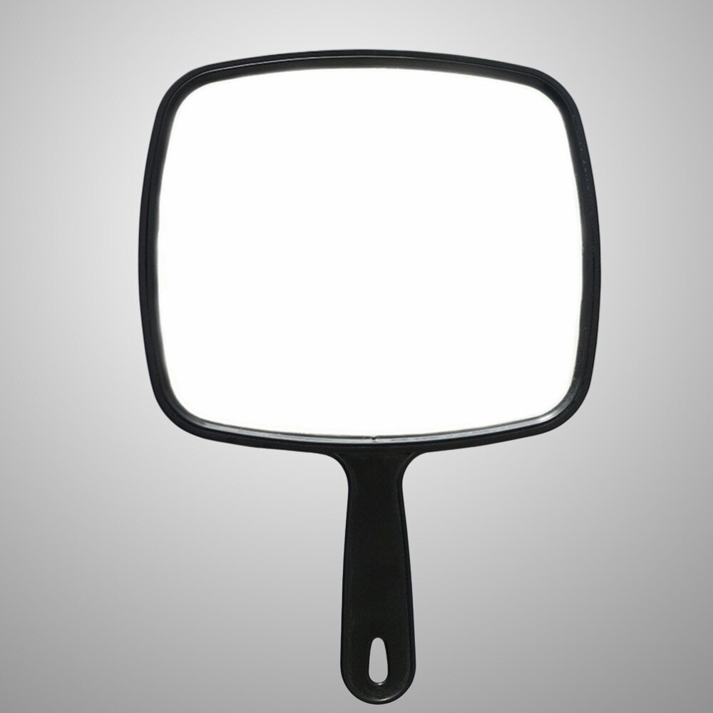 Handheld Mirror Handheld Salon Barbers Hairdressers Mirror With Handle Practical Hand Mirror For Home Salon(Black): Default Title