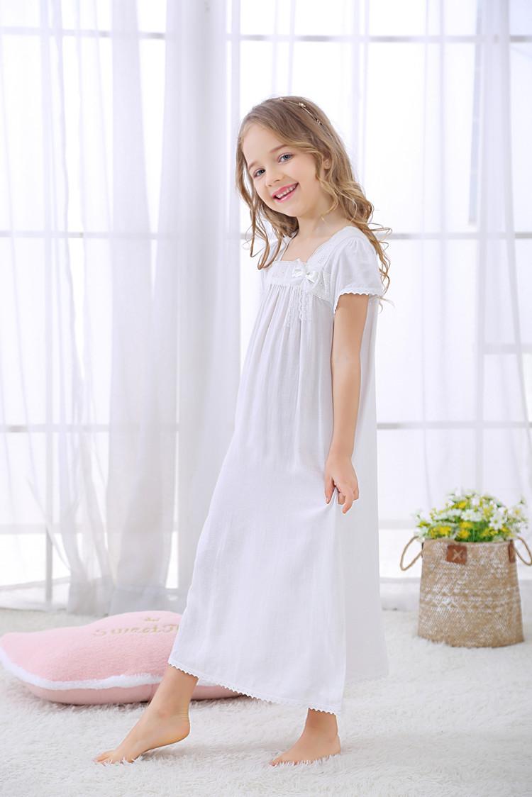 Schiesser Camicia Da Notte Per Bambine E Ragazze In Cotone Biologico, Morbida E Comoda, Taglie 92-152