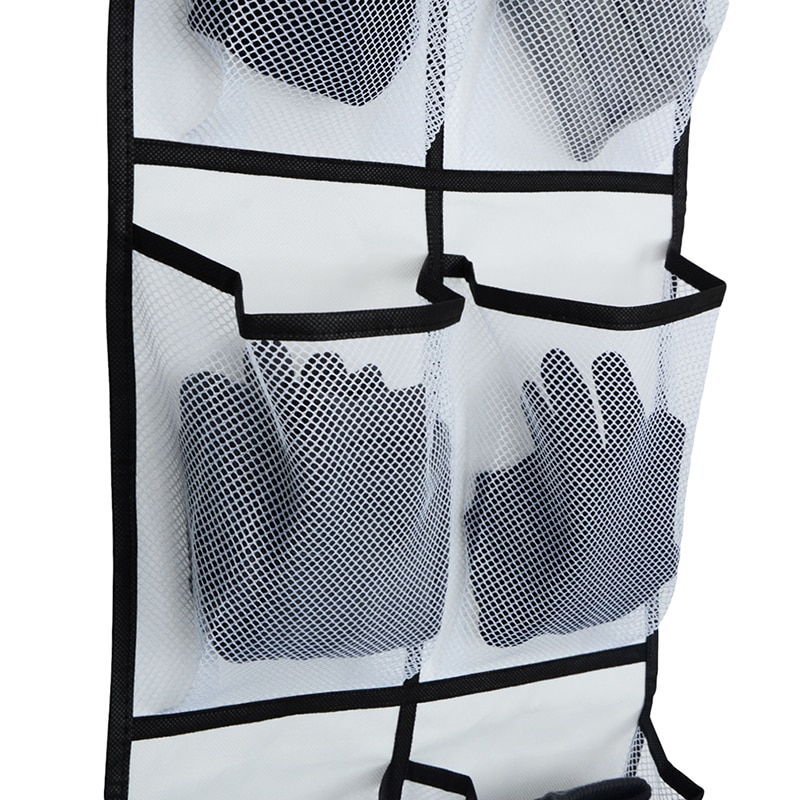 Sac de rangement mural suspendu en maille pour chaussettes, organisateur derrière les portes, pour chaussures, sac de rangement