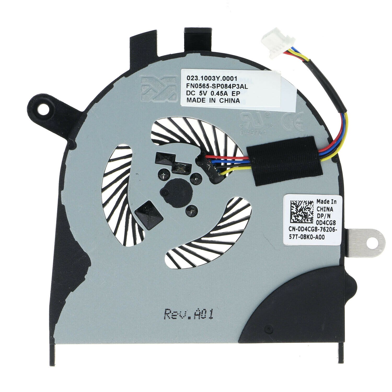 JIANGLUN D4CG8 ventilador de refrigeración de la CPU para Dell Inspiron 13 7353 de 7359 de 7453 P57G i7353 i7359