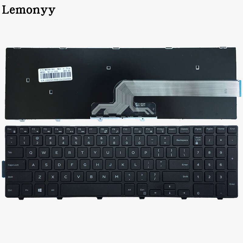 US laptop Keyboard FOR DELL Inspiron 17 7000 Series 7557 7559 keyboard: White