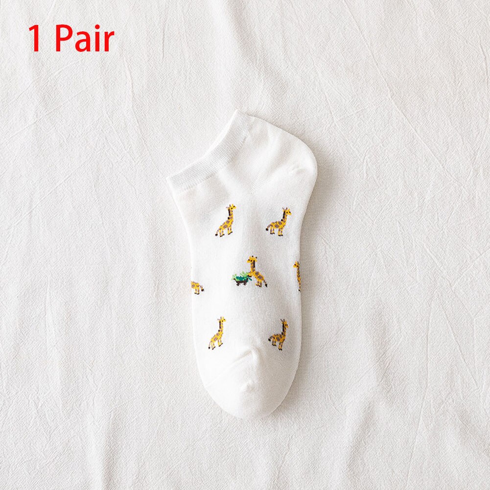 Calcetines con dibujos de frutas para mujer y niña, medias con fresas, coloridos, de encaje, para estudiantes: 2