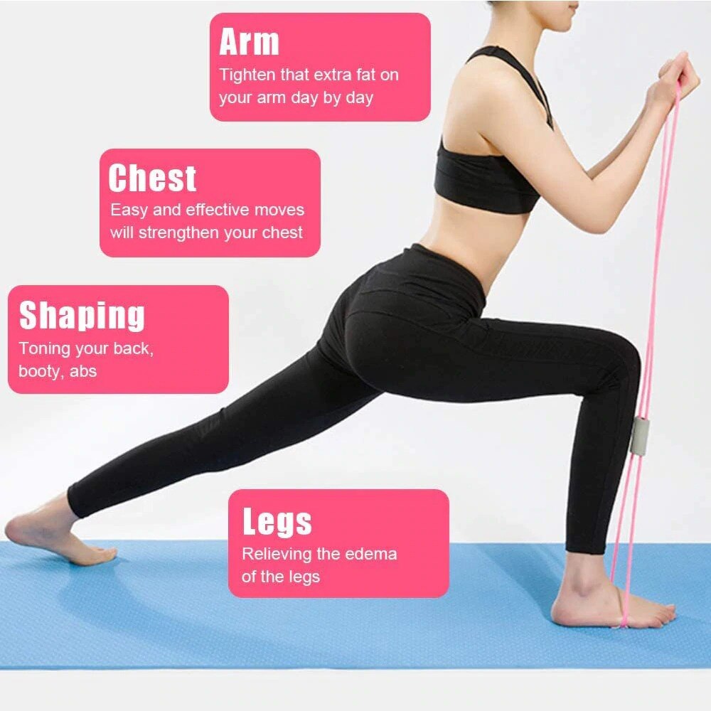 Pilates Ring - Yoga Fitness Circle - Kinetic Resistance Band - Gym Workout Accessory