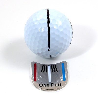 Eine putten Golf Putten Ausrichtung Mit Dem Ziel Werkzeug Ball Marker mit Magnet Hütte Clip