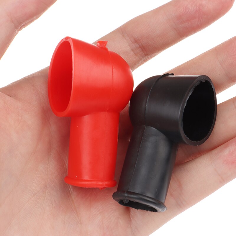 2 pces motocicletas carro bateria negativo positivo terminal capa boot protetor de isolamento substituição baterias accessorie