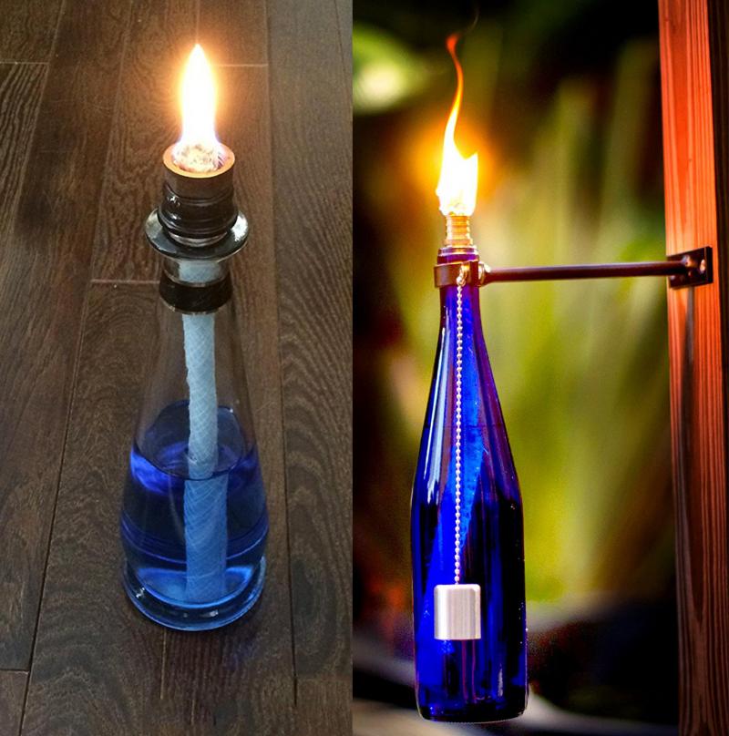 1Pcs Fiberglass Wick-Replacement Tiki Torch Wicks for Wine Bottles and Oil Lamps 25/36cm Light Long Life