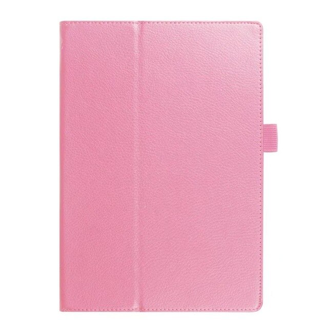 Folding Folio PU Leather Case for Lenovo Tab E10 TB-X104F Release Tablet Stand Cover for Lenovo E10 10.1 inch case+film+pen: pink