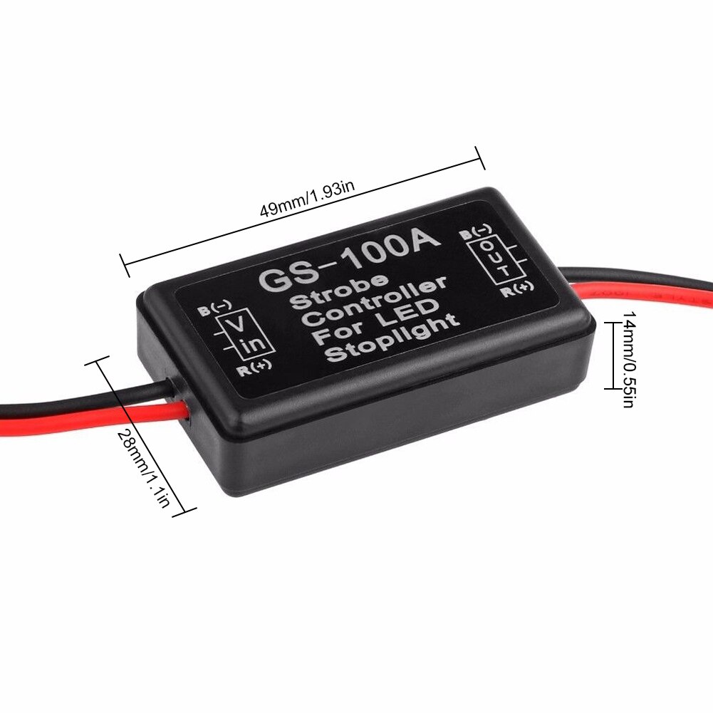 Auto Car LED Light Relay Controller Intelligent Flasher Module for LED Brake Light Tail Stop Light Auto Car Accessories