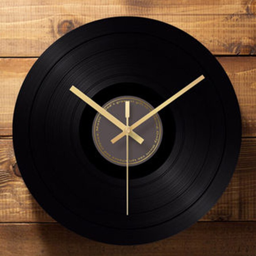 Registro de vinil relógio parede retro numerais romanos industrial números preto relógio jam dinding unik decoração da casa do vintage cozinha 60c050