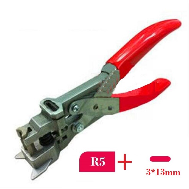 Corner Trimmer and Punch 3X13mm Hole and R5 Corner Punch for PVC Card, Photo, Paper; 2 in 1 Cutter Paper Punches: R5 add 3-13mm