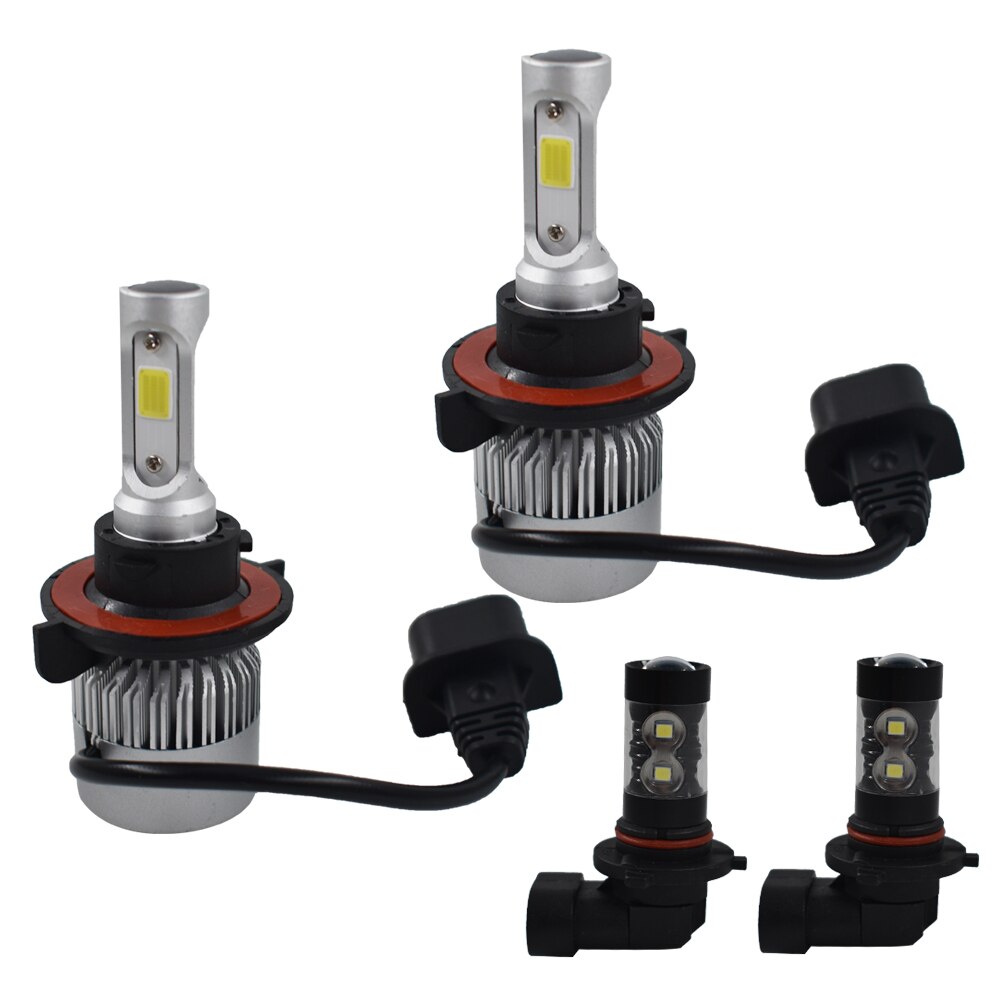 H13 9008 LED Headlight+9145 9140 Fog Lights Combo Pack for 2004 Ford F-150