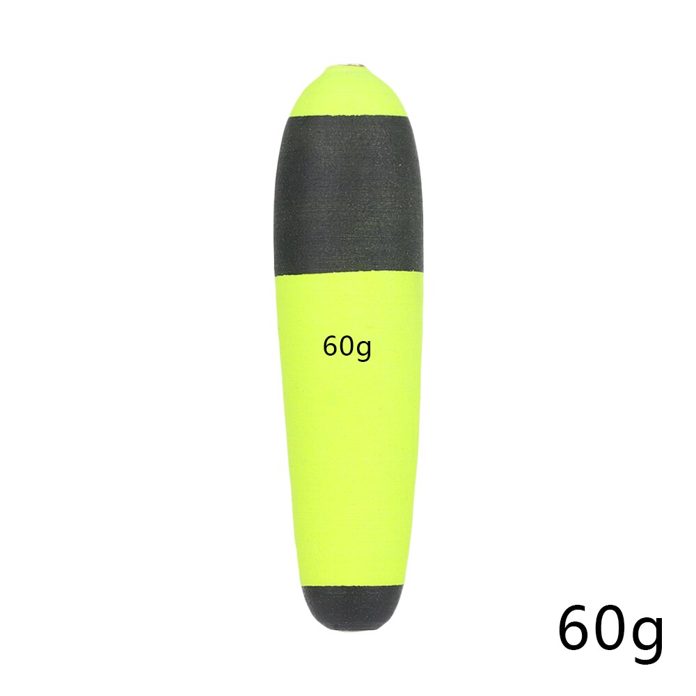 1/2PC Portable Green Fishing Floats Catfish Pike Float Buoyancy Eva Inline Bobbers Float Fishing Accessories: 60g 1pc