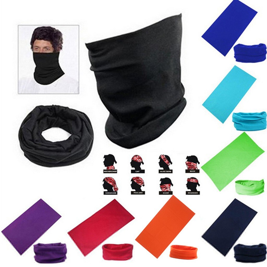 Foulard cheveux för kvinnor män multiuse unisex utomhus scarf tube magiska utomhus bandanas snood huvudbonader