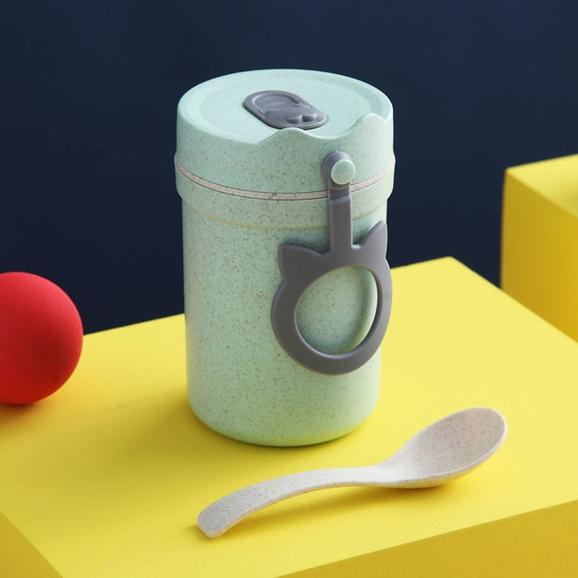 Boîte à déjeuner micro-ondes de 1100ml avec compartiments, Bento Portable de style japonais, récipient alimentaire étanche pour enfants avec vaisselle: 2